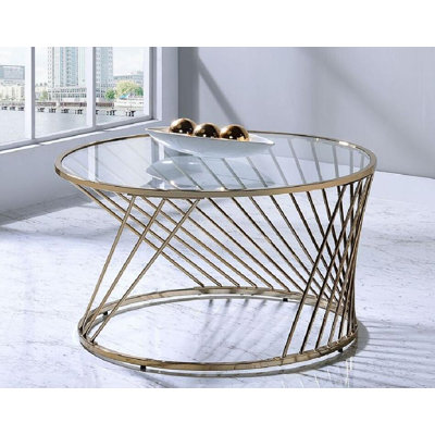 Petite table basse en verre