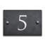 Slate House Number Rectangle Wall Mounted Required