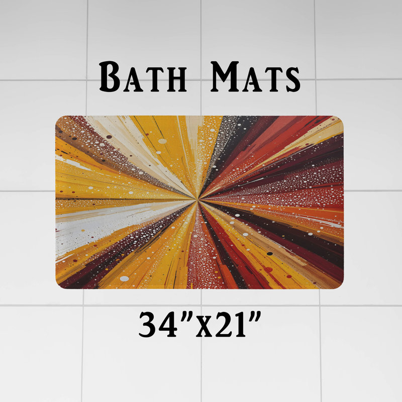 Rideau de douche avec tapis de bain, H 72 po x l 70 po