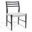 Charon Linen Ladder Back Side Chair