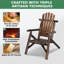 Chaise de patio en bois massif rustique-683867217
