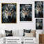 Portrait de loup gris et blanc II - Portrait de loup gris et blanc II - animaux, reproduction d'art sur toile-1259282504-1259282509