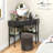 Triangle Corner Desk With Charging Station With 2 Drawers And Storage Shelf-1873816502