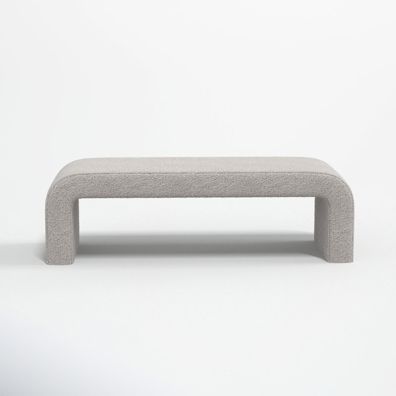 Banc rembourré Barley, Éléphant Milano