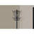 Coat Rack, Hall Tree, Free Standing, 8 Hooks, Entryway,