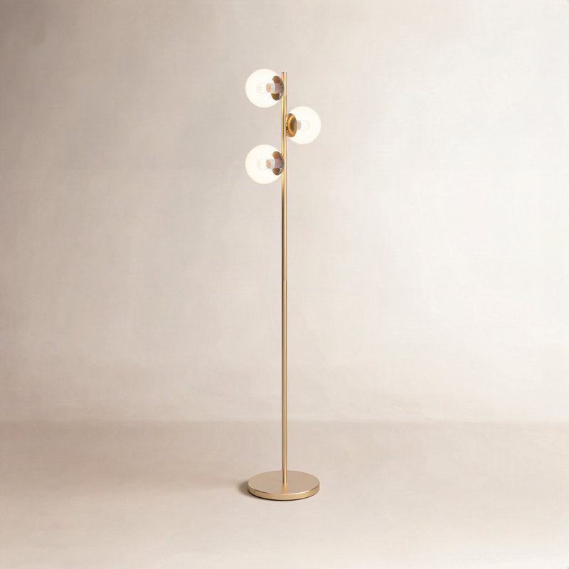 Bridgnorth 65'' Gold Floor Lamp