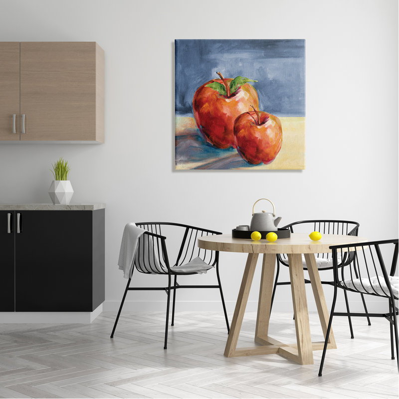 «Traditional Luscious Red Apples Table Table Still Life» par Carol Robinson - peinture sur toile tendue