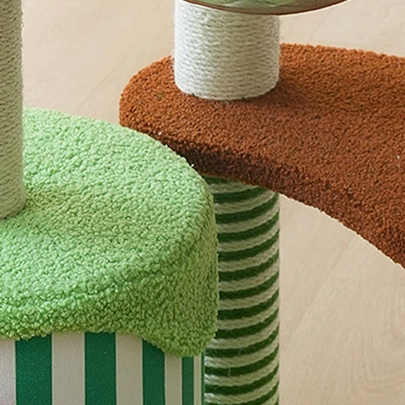4 Tiers Cat Tree with Condons,Perch,Scratching Posts