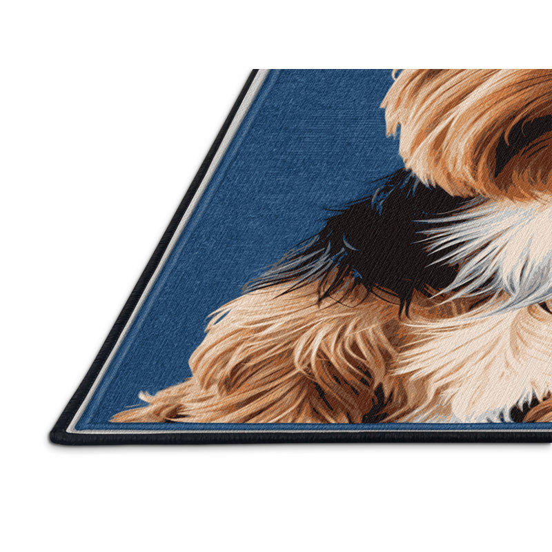  Tapis lavable Yorkshire Terrier Dogs, Carré 5 pi