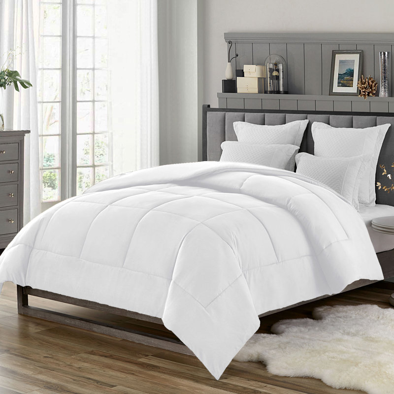 Swift Home Single Down-Alternative Comforter Duvet Insert - Essential 1800 Series Microfiber - Ultra-Soft, All-Season, Durable, Easy Care