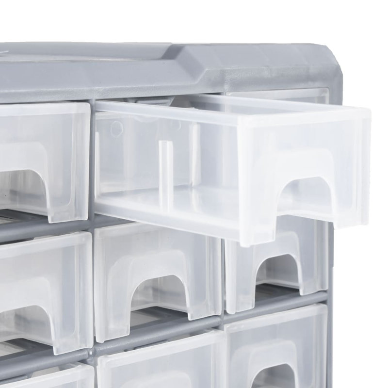 Rebrilliant Plastic Decorative Bin, Grey