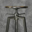 Hacienda Swivel Pine Solid Wood Adjustable Height Bar Stool with Steel Frame-681637748