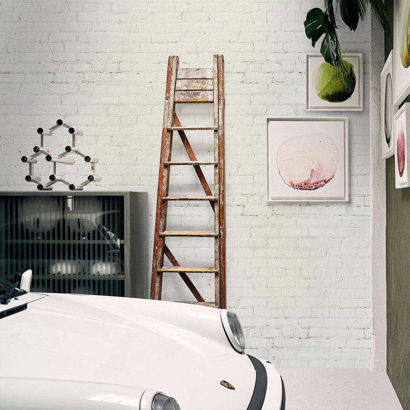 8 Piece Lakendrick Clean White Brick Wallpaper