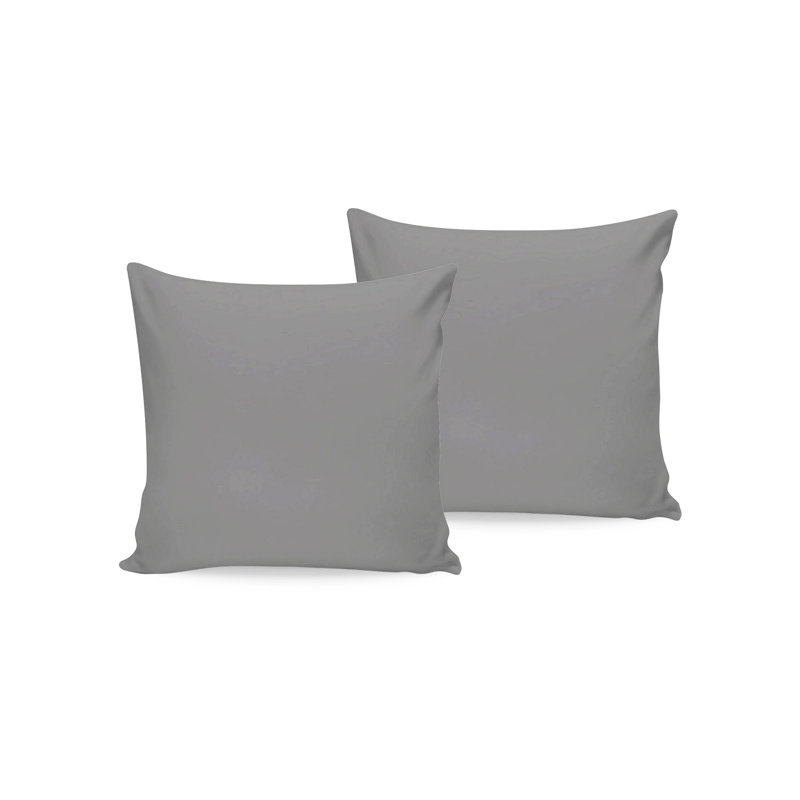 Ensemble de taie d'oreiller (2 pièces), Gris clair