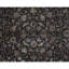 Tapis noir et noir de haute qualité noué à la main