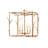 Osprey 4 - Light Steel Dimmable Lantern Square / Rectangle Chandelier