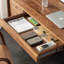 Bureau moderne en bois massif de couleur noyer, bureau multifonctionnel-865903275-865903272