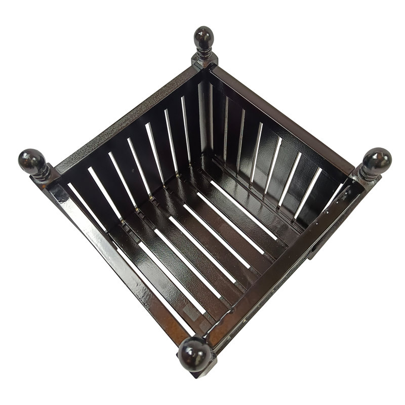 Wood Square Outdoor Planter Box - Black, For Garden/Patio/Herb Plants