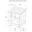 Ensemble de 3 tables basses et 1 table de bout Castleton Brown