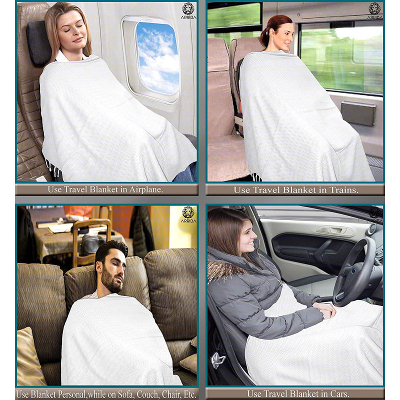 Hand Woven Throw Blanket, Ivory