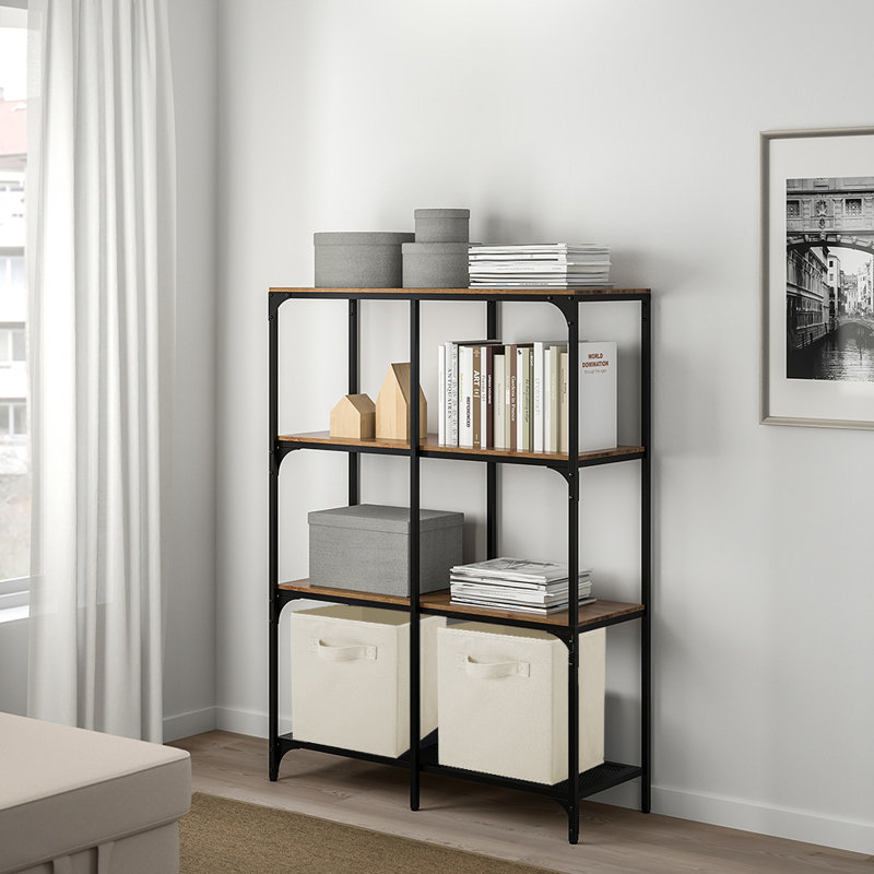 Cube de rangement en tissu pliable, Beige