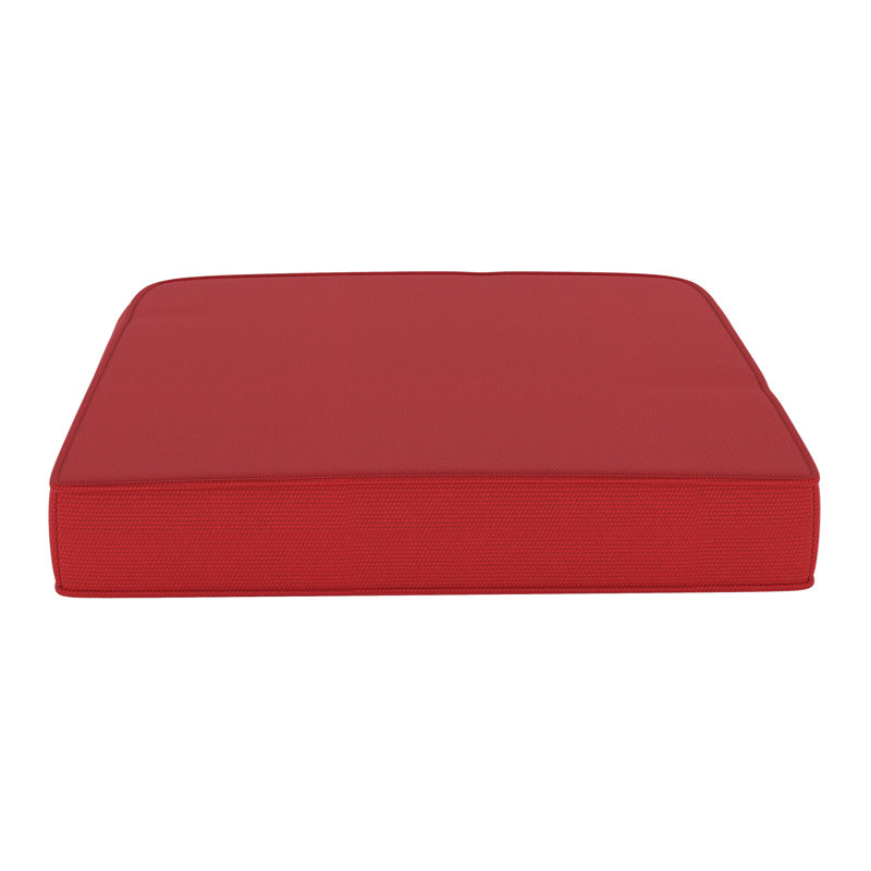 Amala Sunbrella® Outdoor Dining Seat Cushion, Canvas Jockey Red Sunbrella® Canvas