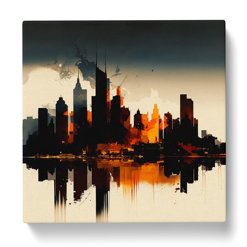 Skyline - Wrapped Canvas, 35cm H x 35cm W x 3cm D