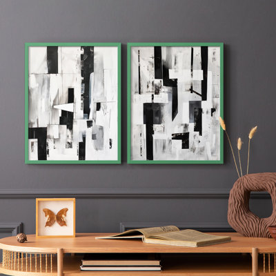 ABSTRACT Series XL-Premium Framed Print -Ready to Hang - No Nails Required - No Nails Required