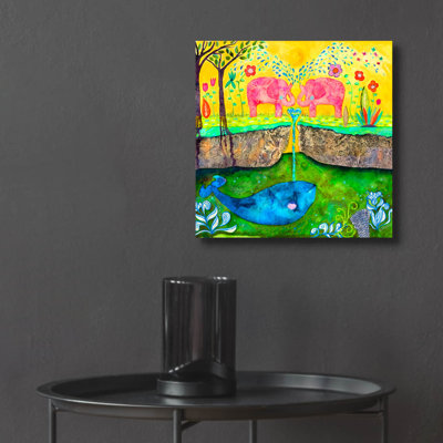 «Love Always Flows» par Wyanne, art mural en verre acrylique