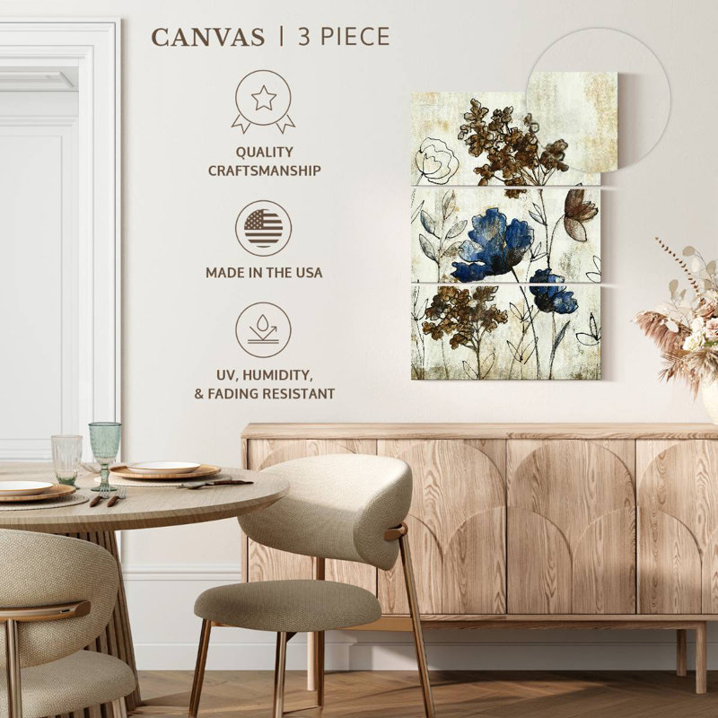 Avery Botanical Trio I Neutral, H 32 po x l 20 po