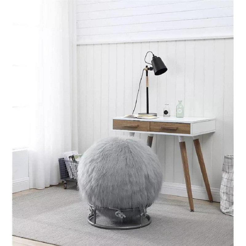 Tabouret Fugazy, gris