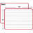 Scribbledo Magnetic Small Dry Erase White Board 9" X 12" Double Sided, Ruled 