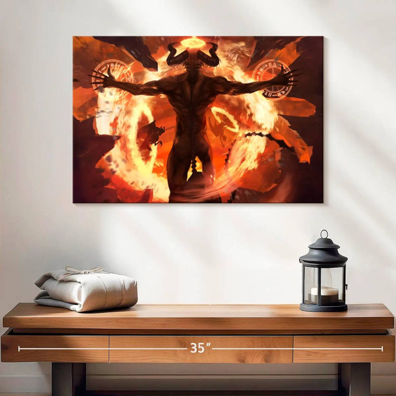 Kelan Demon, 16" H x 24" W