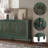 58.3" Carved Sideboard with Door and Solid Wood Legs-309119023