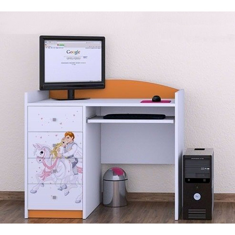 Beresford 100cm Computer Desk, Orange