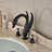 Rema Deck Mount 3-Piece Swan Crystal Handle Faucet – Oil Dark Rubbed Bronze Finish