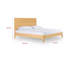 Lit plateforme Cid Jima, nervuré horizontal, brun-99200188