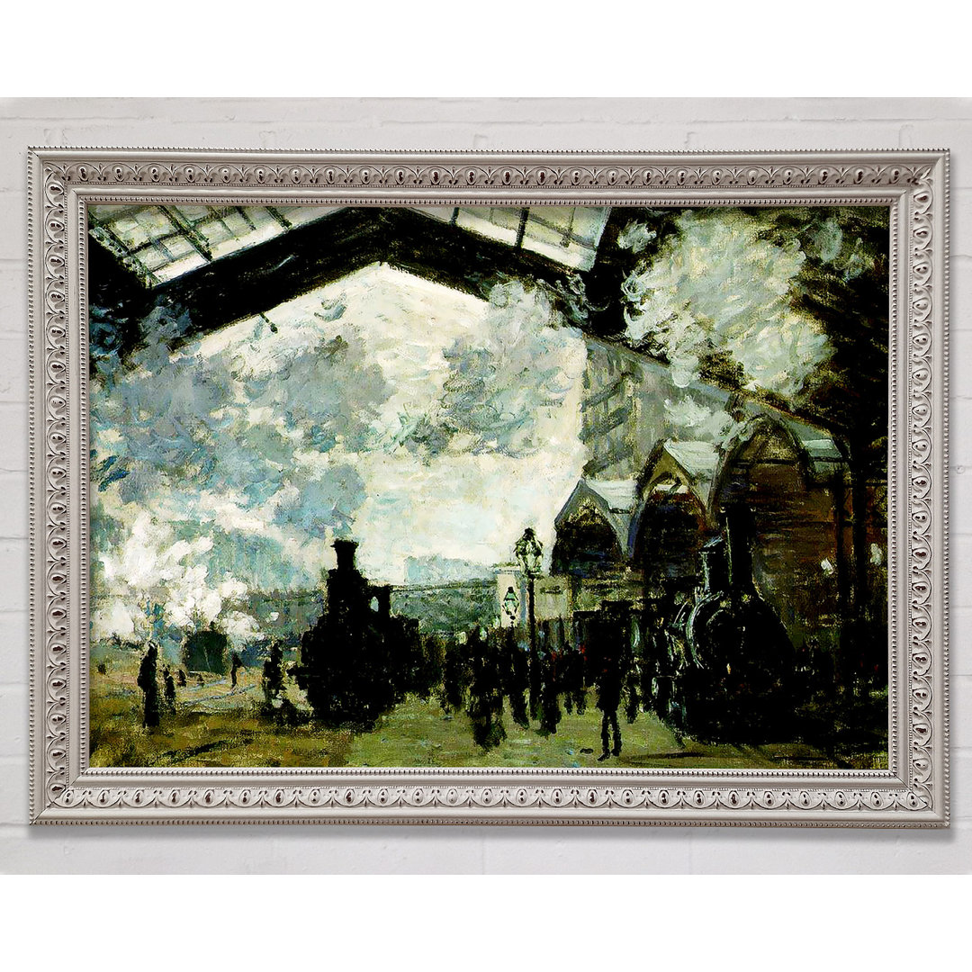 Der Bahnhof Saint-Lazare von Claude Monet - Einzelne Bilderrahmen Kunstdrucke