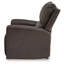 Fauteuil inclinable électrique berçant Andie avec bourre en mousse et cuir gris