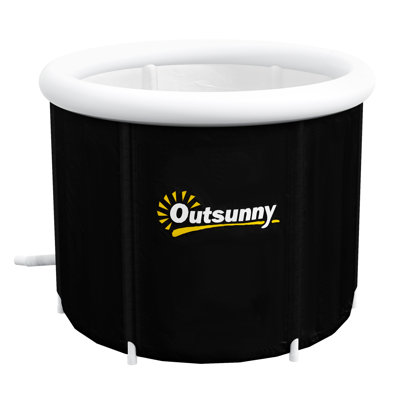 Outsunny Ice Bath Tub, 79 Gallon Outdoor Portable Cold Plunge Tub with Thermo Lid