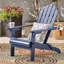 Chaise pliante en bois bleu, de style résistant aux intempéries, 74 cm L x 91 cm P x 95 cm H, mobilier d'extérieur raffiné pour créer une terrasse accueillante.