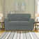 Textured Grid Soft Stretch Separate Box Cushion Sofa Slipcover