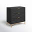 Commode standard en bois à 3 tiroirs l 32 po Capra-1917552615