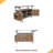 Foldable Outdoor Kitchen Island Patio Mobile Kitchen Cart Portable Outdoor Cooking Island With Lockable Wheels, Storage Cabinet And Towel Rack For Patio And Outdoor-1455578027
