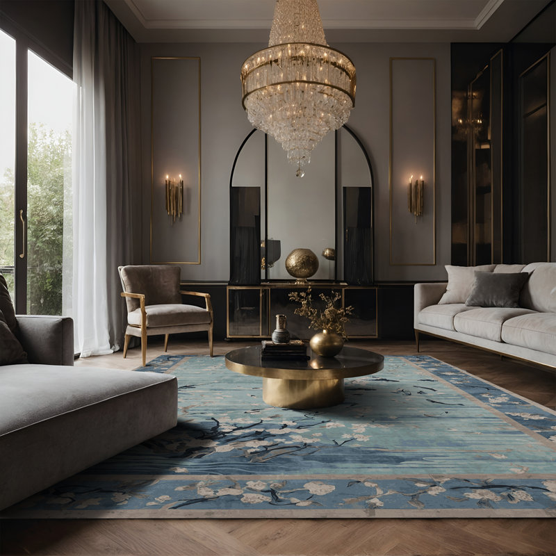 Tapis gris soyeux et moelleux, Tapis de couloir 2 pi x 4 pi