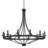 Mattheo 12-Light Dimmable Steel Candle Style Hardwired Wagon Wheel Chandelier with Adjustable Height -1598546424