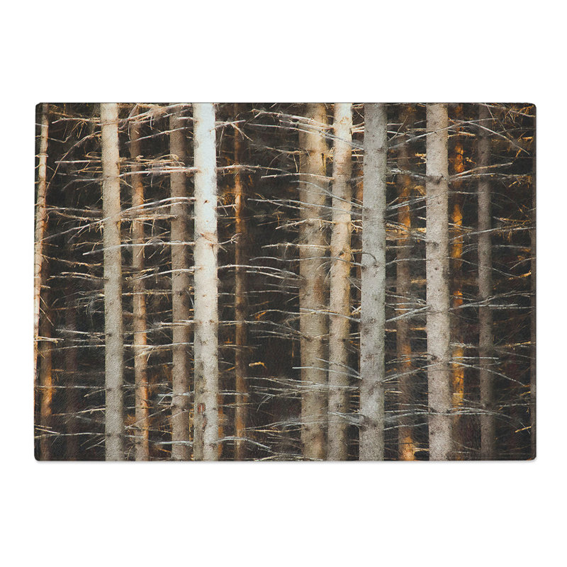 Bare Trees Painting Chopping Board, 0.4cm H x 29cm W x 39cm L