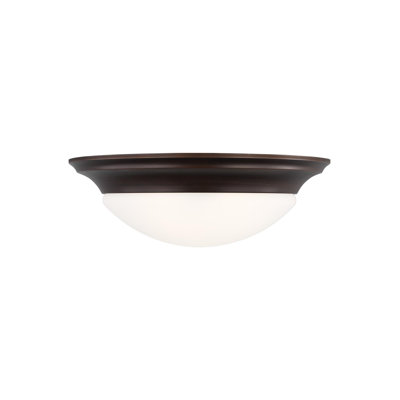 Nash Three Light Ceiling Flush Mount from Generation Lighting 