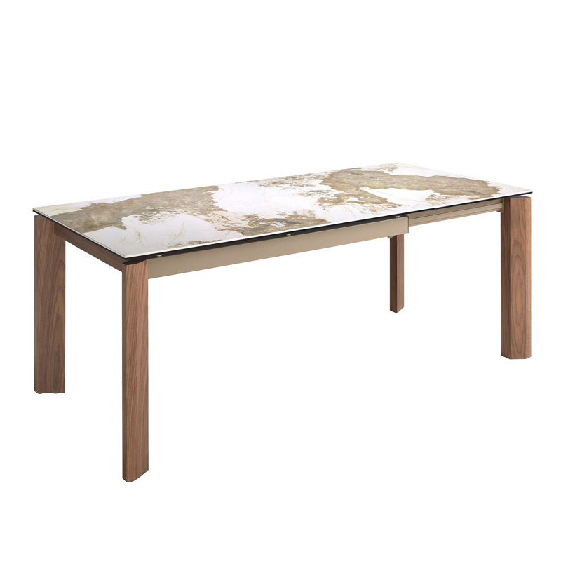 Extendable Marble Top Dining Table