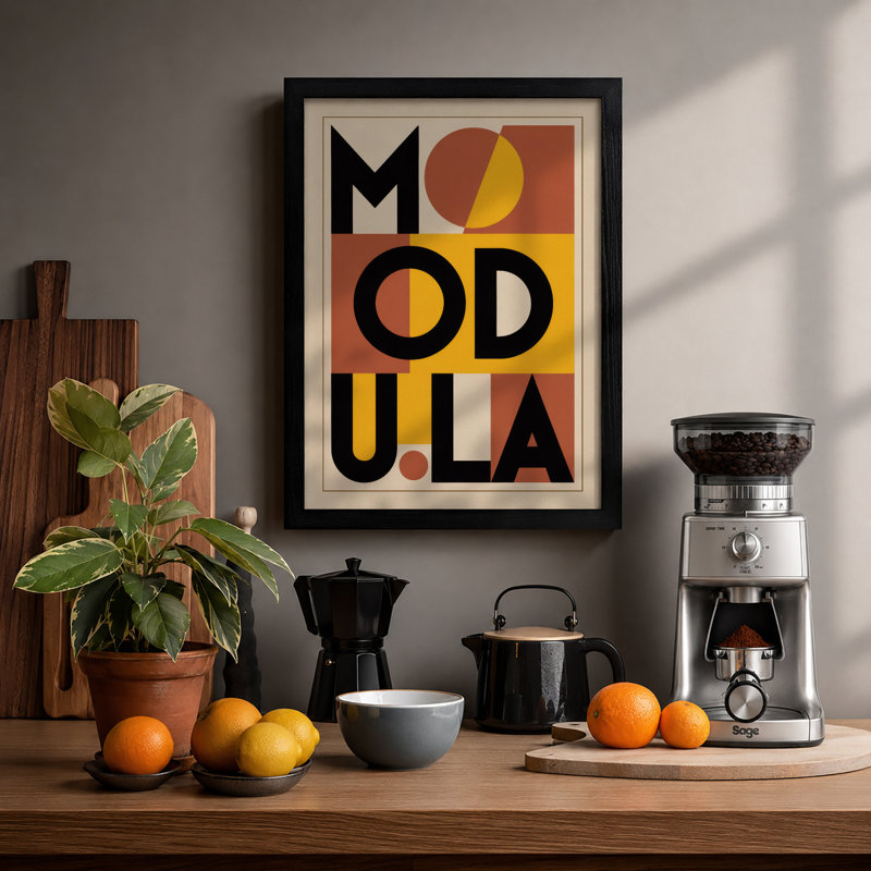 Modula Typography - Print, Black, A4 - 29.7 x 21.0 cm